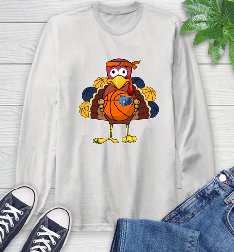 Memphis Grizzlies Turkey thanksgiving day Long Sleeve T-Shirt