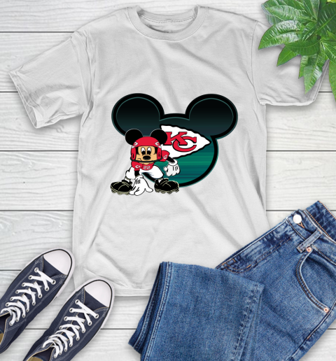 NFL Kansas City Chiefs Mickey Mouse Disney Football T Shirt T-Shirt