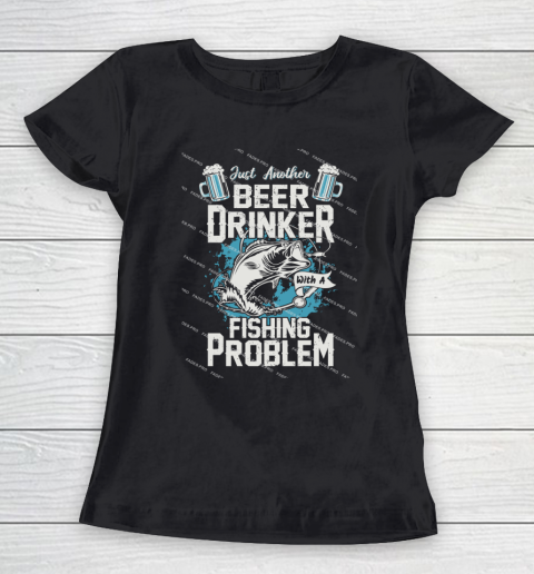 Beer Lover Funny Shirt Fishing ANd Beer Women's T-Shirt
