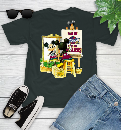 NBA Basketball Cleveland Cavaliers Mickey Drawing Shirt 98