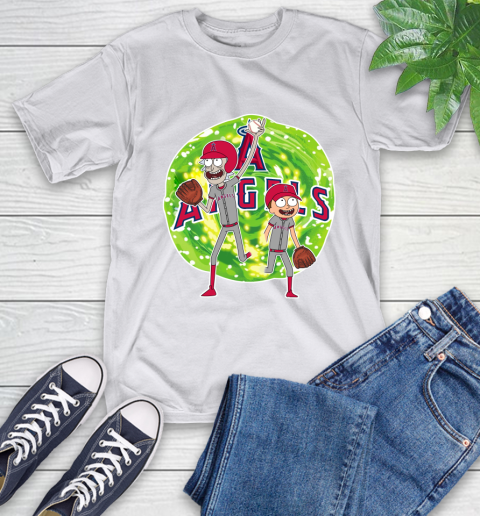 MLB Los Angeles Angels Rick And Morty Baseball Sports T-Shirt 12