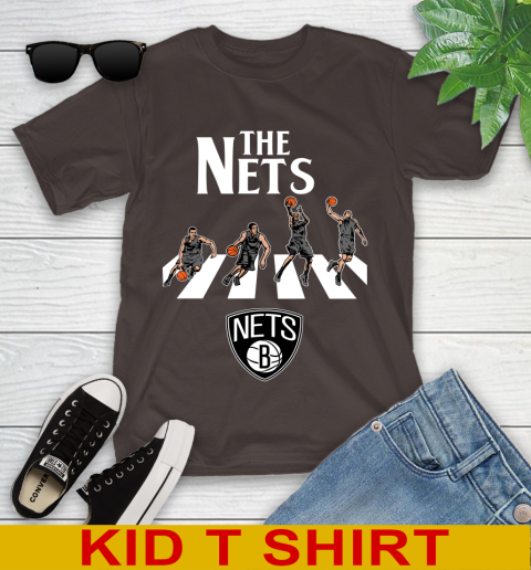 NBA Basketball Brooklyn Nets The Beatles Rock Band Shirt Youth T-Shirt 6