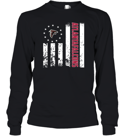 NFL Atlanta Falcons American Flag Youth Long Sleeve