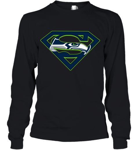 We Are Undefeatable The Seattle Seahawks x Superman NFL Youth Long Sleeve