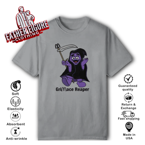 znry grimace reaper grim reaper classic t shirt 2 front sport grey