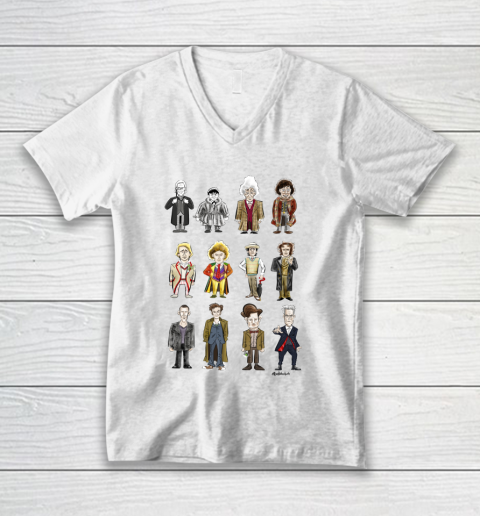Doctor Who Shirt The 12 Doctors V-Neck T-Shirt