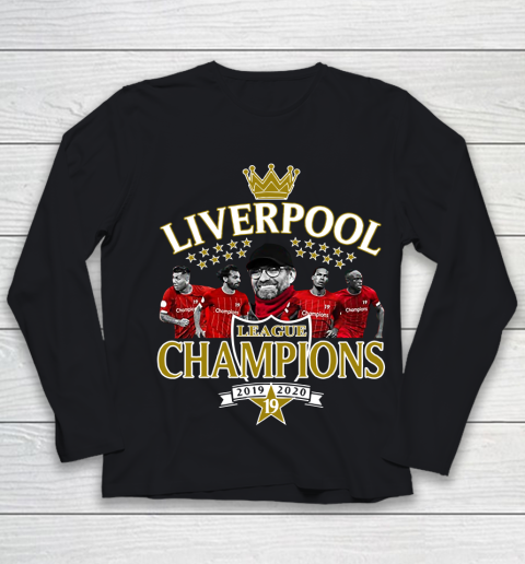 Liverpool Champions Of England Premier League 2019 2020 Youth Long Sleeve