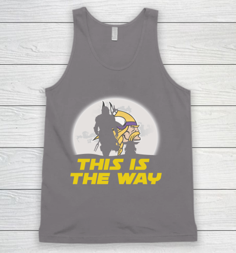 Minnesota Vikings NFL Football Star Wars Yoda And Mandalorian This Is The Way Tank Top 6