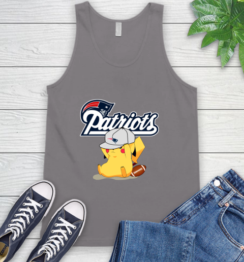 NFL Pikachu Football Sports New England Patriots Tank Top 7