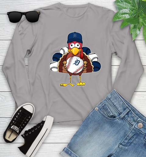 Detroit Tigers Turkey thanksgiving Youth Long Sleeve 5