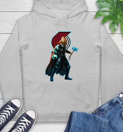 NBA Thor Avengers Endgame Basketball Portland Trail Blazers Hoodie 6