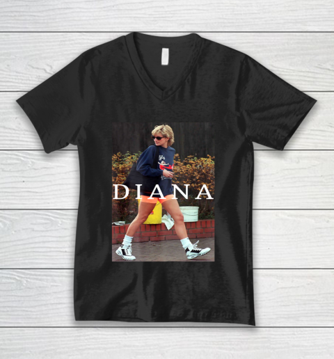 Princess Diana Fly Virgin Atlantic V-Neck T-Shirt