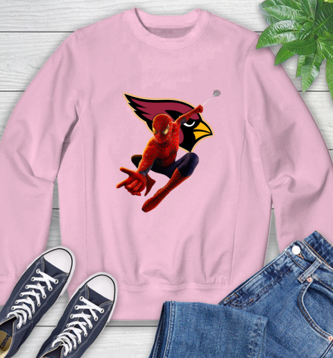 NFL Spider Man Avengers Endgame Football Arizona Cardinals Sweatshirt 9