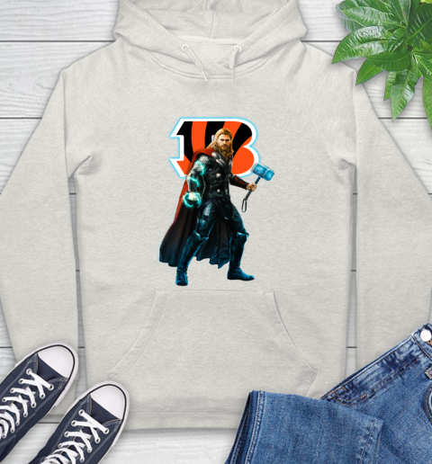 NFL Thor Avengers Endgame Football Cincinnati Bengals Hoodie 12