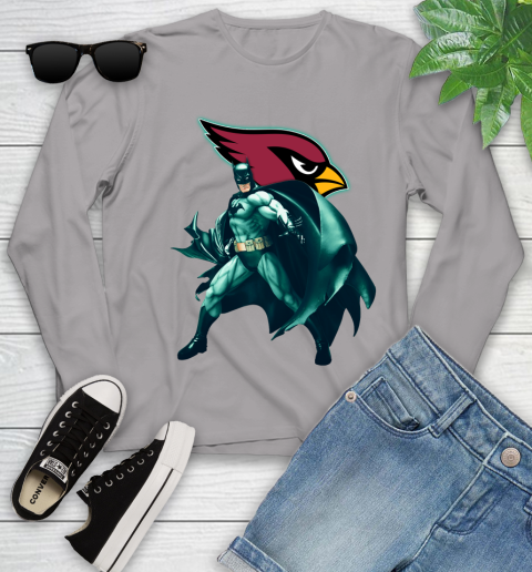 NFL Batman Football Sports Arizona Cardinals Youth Long Sleeve 5