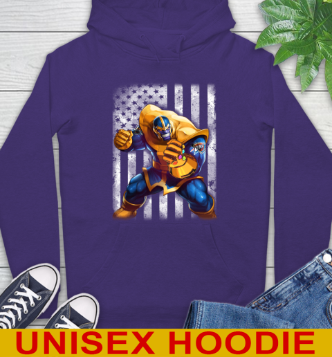 NBA Basketball Oklahoma City Thunder Thanos Marvel American Flag Shirt Hoodie 5