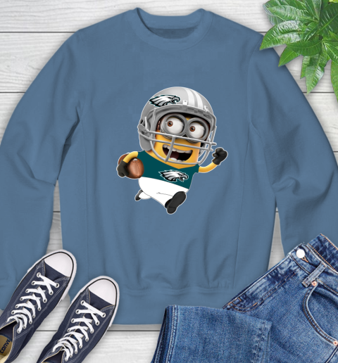 NFL Philadelphia Eagles Minions Disney Football Sports Sweatshirt 7