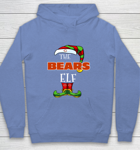 Chicago Bears Christmas ELF Funny NFL Youth Hoodie 8