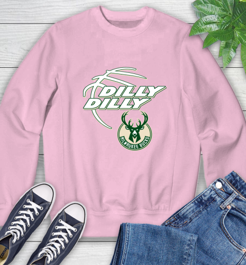 NBA Milwaukee Bucks Dilly Dilly Basketball Sports Sweatshirt 9