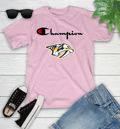 NHL Hockey Nashville Predators Champion Shirt Youth T-Shirt 7