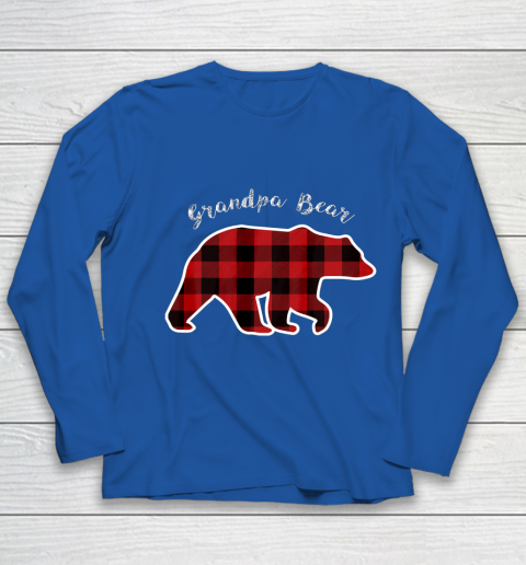 GRANDPA BEAR Men Red Plaid Christmas Pajama Family Gift Youth Long Sleeve 7