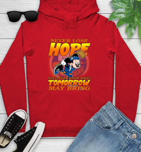 New York Islanders NHL Hockey ootball Mickey Disney Never Lose Hope Youth Hoodie 12