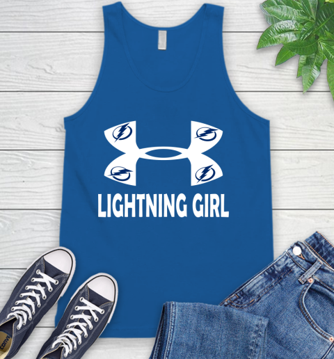 NHL Tampa Bay Lightning Girl Under Armour Hockey Sports Tank Top 4
