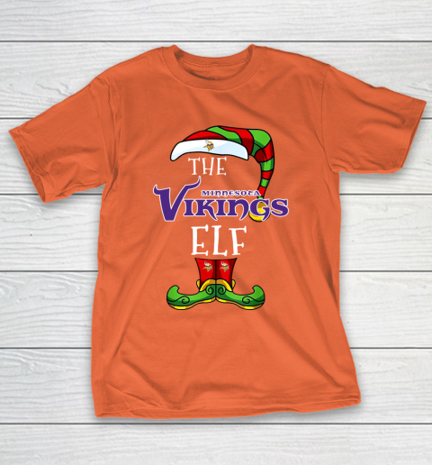 Minnesota Vikings Christmas ELF Funny NFL T-Shirt 4