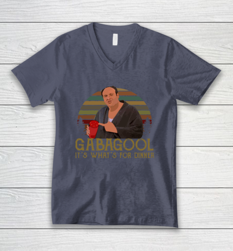 Gabagool  It's What's for Dinner V-Neck T-Shirt 7