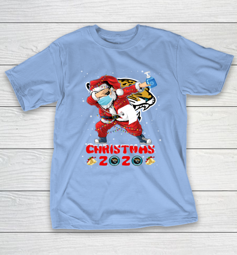 Jacksonville Jaguars Funny Santa Claus Dabbing Christmas 2020 NFL T-Shirt 10