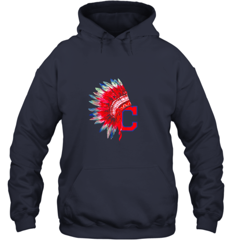 4x2r new cleveland hometown indian tribe vintage for baseball fans awesome hoodie 23 front navy