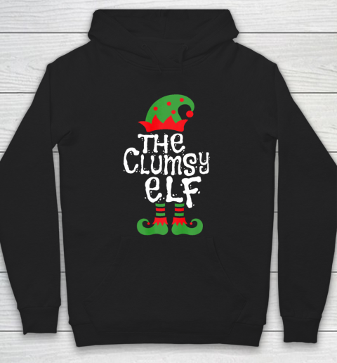 Clumsy Elf Family Matching Christmas Group Funny Pajama Hoodie
