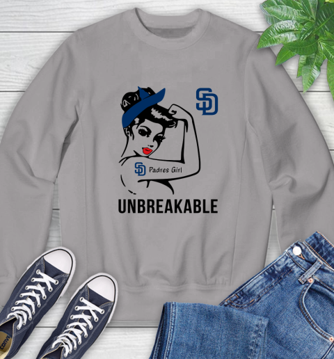 MLB San Diego Padres Girl Unbreakable Baseball Sports Sweatshirt 3