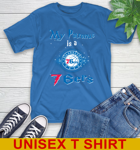 NBA Basketball Harry Potter My Patronus Is A Philadelphia 76ers T-Shirt 11