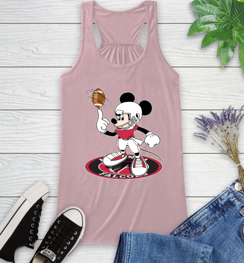 NFL Football Atlanta Falcons Cheerful Mickey Disney Shirt Racerback Tank 10