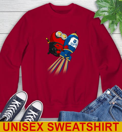 MLB Baseball Kansas City Royals Deadpool Minion Marvel Shirt Sweatshirt 9