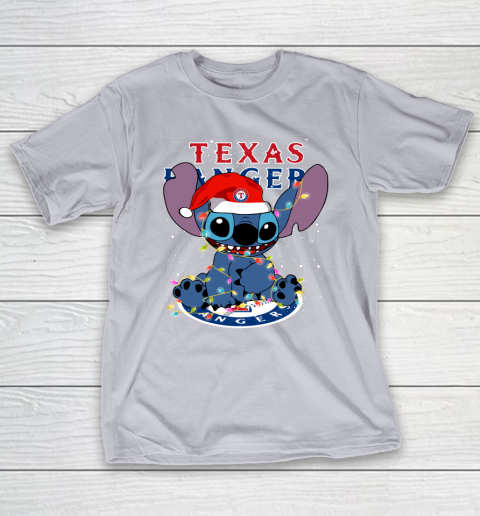 Texas Rangers MLB noel stitch Baseball Christmas T-Shirt 4