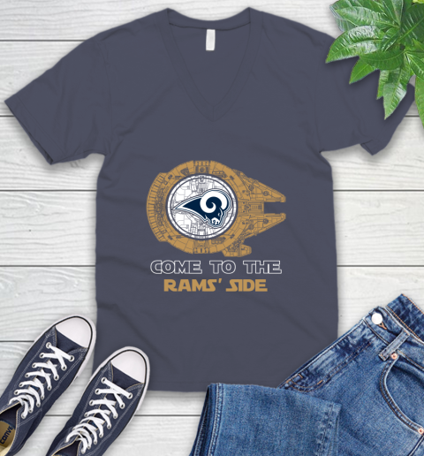 NFL Come To The Los Angeles Rams Wars Football Sports V-Neck T-Shirt 7