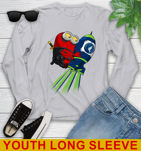 NBA Basketball Minnesota Timberwolves Deadpool Minion Marvel Shirt Youth Long Sleeve 5