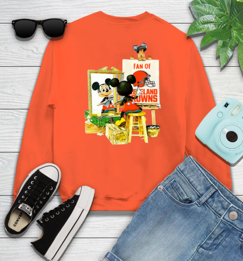 NFL Football Cleveland Browns Mickey Drawing Shirt 27