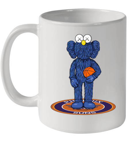 NBA Basketball Phoenix Suns Kaws Bff Blue Figure Shirt Ceramic Mug 11oz