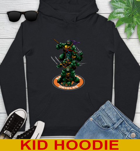 MLB Baseball Baltimore Orioles Teenage Mutant Ninja Turtles Shirt Youth Hoodie 2