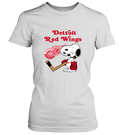 Detroit Red Wings Ice Hockey Broken Teeth Snoopy NHL Women's T-Shirt