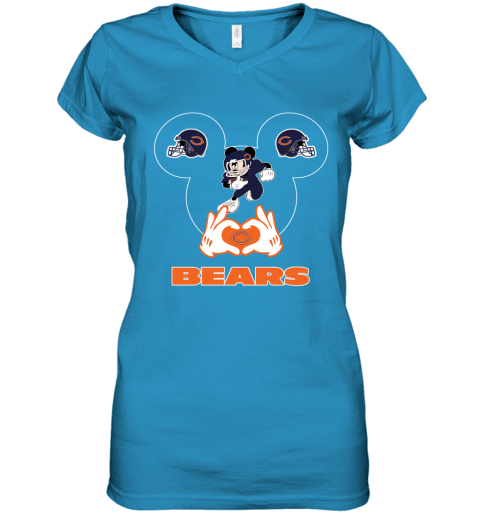 I Love The Bears Mickey Mouse Chicago Bears Youth T-Shirt 