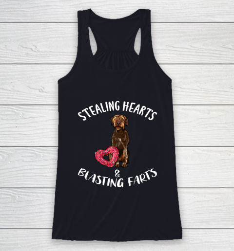 Stealing Hearts Blasting Farts Wirehaired Pointing Griffon Racerback Tank 7