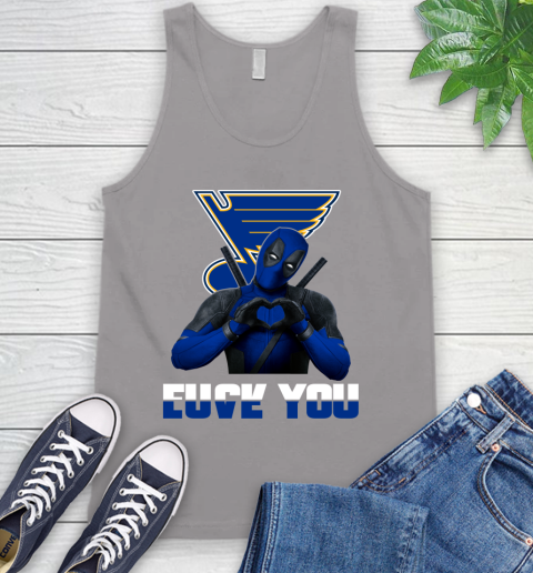 NHL St.Louis Blues Deadpool Love You Fuck You Hockey Sports Tank Top 3