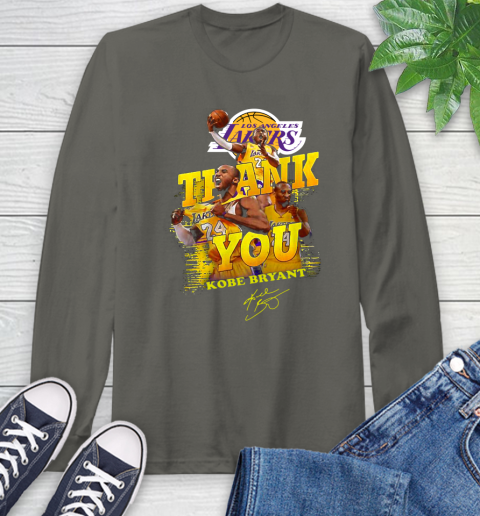 Great Thank you Kobe Bryant Los Angeles Lakers signature shirt 63