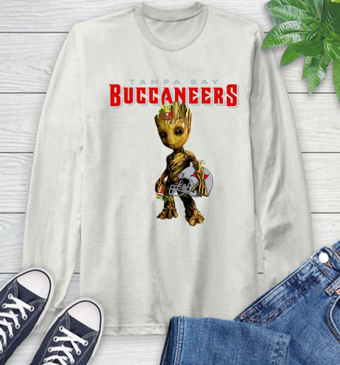 Tampa Bay Buccaneers NFL Football Groot Marvel Guardians Of The Galaxy Long Sleeve T-Shirt 12
