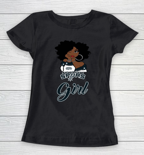 San Antonio Spurs Girl NBA Women's T-Shirt 2