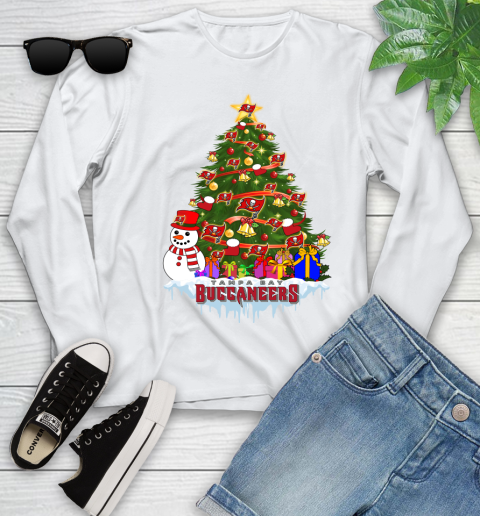 Tampa Bay Buccaneers Merry Christmas NFL Football Sports Youth Long Sleeve